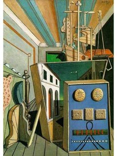 Постер DRABS A2 Джорджо де Кирико, Метафизический интерьер