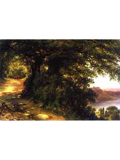 Постер DRABS A2 Лебедев Михаил Иванович, Вид Кастель -Гандольфо близ Рима