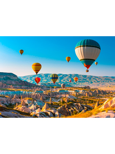 Постер DRABS A3 Воздушные шары, летающие в закате Каппадокия, Турция