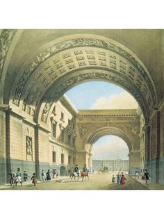 Постер DRABS A2 Беггров Карл Петрович, Вид арки Главного штаба1