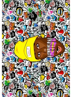 Постер DRABS А2 Рэпер Tyler the creator (stickers)