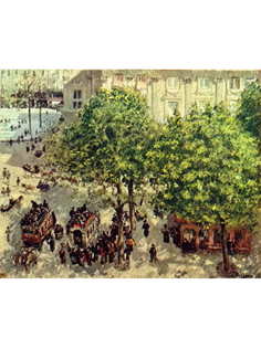 Постер DRABS A3 Писсарро, Камиль, Площадь Французского театра в Париже