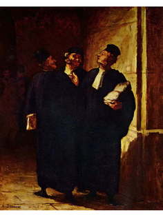 Постер DRABS A3 Домье, Оноре Викторьен, Три адвоката за разговором