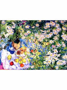 Постер DRABS A3 Антипова Евгения Петровна, Натюрморт среди ромашек