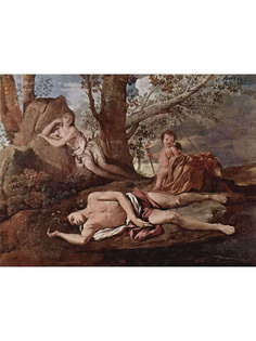 Постер DRABS A3 Никола Пуссен, Эхо и Нарцисс