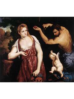 Постер DRABS A2 Парис Бордоне, Venus and Mars with Cupid