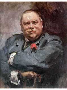 Постер DRABS A2 Коровин Константин Алексеевич, Портрет Николая Дмитриевича Чичагова