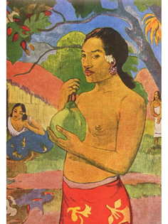 Постер DRABS A2 Гоген, Поль, Таитянка с фруктом.