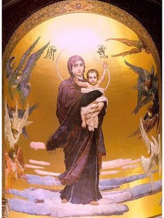 Постер DRABS A3 Васнецов Виктор Михайлович, Богоматерь с младенцем