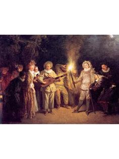 Постер DRABS A3 Антуан Ватто, Итальянская Комедия