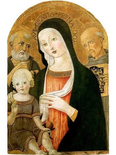 Постер DRABS A2 Бенвенуто ди Джованни, Мадонна с младенцем и святыми