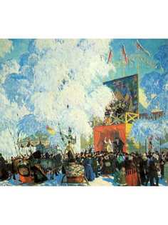 Постер DRABS A3 Кустодиев Борис Михайлович, Балаганы