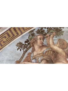 Постер DRABS A2 Рафаэль, Фреска в люнете. Аллегория Добродетели
