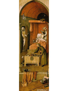 Постер DRABS A3 Иероним Босх 1450 60 1516 , Смерть и скупец