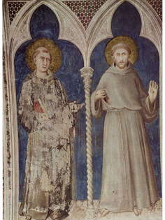 Постер DRABS A2 Симоне Мартини, Святые слева направо Антоний Падуанский и Франциск