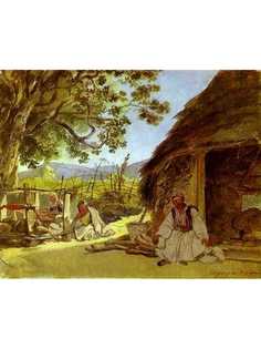 Постер DRABS A2 Брюллов Карл Павлович, Греческое утро в Мираке