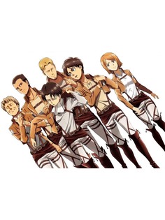 Постер DRABS A2 Атака титанов команда Леви