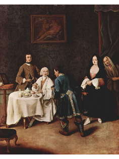 Постер DRABS A2 Пьетро Лонги, Визит к лорду