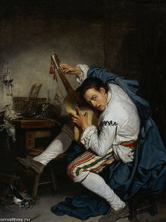 Постер DRABS A2 Грез, Жан Батист 1725 - 1805 , Гитарист