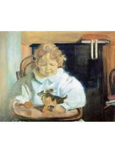 Постер DRABS A3 Бакст Лев Самуилович, Портрет Андрея Львовича Бакста, сына художника