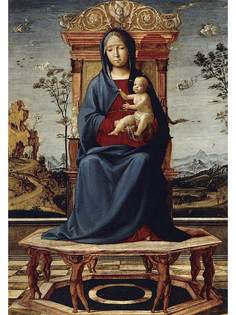 Постер DRABS A2 Лоренцо Коста, Virgin and Child Enthroned