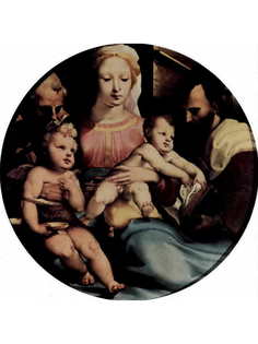 Постер DRABS A3 Доменико Беккафуми, Святое семейство с Иоанном Крестителем и донатором