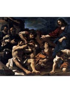 Постер DRABS A2 Джованни Франческо Гверчино, Воскрешение Лазаря