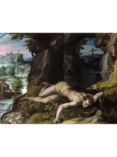 Постер DRABS A2 Алессандро Аллори, Искушение святого Бенедикта