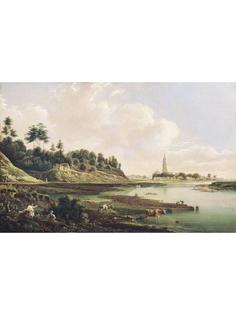 Постер DRABS A2 Рабус К.И.Вид Звенигорода. Вторая четверть ХIХ века