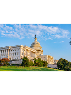 Постер DRABS A3 Капитолий - резиденция Конгресса США. Вашингтон