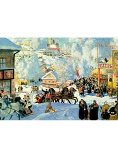 Постер DRABS A2 Кустодиев Борис Михайлович, Масленица