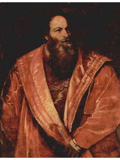 Постер DRABS A2 Tициан Вечеллио, Портрет Пьетро Аретино