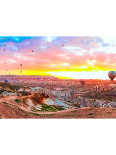 Постер DRABS А2 Воздушные шары на восходе над горами Каппадокия