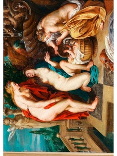 Постер DRABS A3 Питер Пауль Рубенс - Дочери Кекропа находят младенца Эрихтония