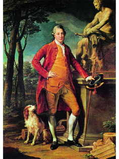 Постер DRABS A3 Помпео Батони, Портрет сэра Джона Степлза