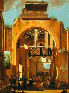 Постер DRABS A3 Никколо Кодацци - Фигуры у разрушенного дворцового портика