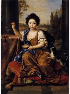 Постер DRABS A3 Миньяр, Пьер, Девочка пускающая мыльные пузыри