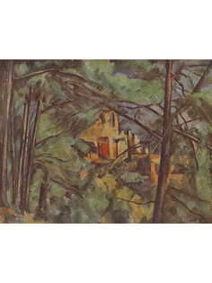 Постер DRABS A2 Сезанн, Поль, Черный замок за деревьями