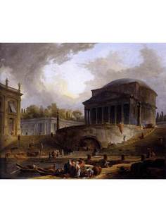 Постер DRABS A3 Гюбер, Робер, View of Ripetta