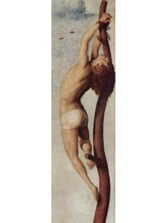 Постер DRABS A3 Антонелло да Мессина, Распятие, Мария и Иоанн. разбойник на кресте 1