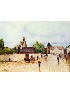 Постер DRABS A3 Альфред Сислей, Дождь в Море-сюр-Луэн