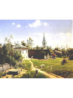 Постер DRABS A3 Поленов Василий Дмитриевич, Московский дворик