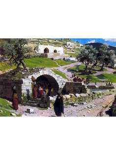 Постер DRABS A3 Поленов Василий Дмитриевич, Источник девы Марии в Назарете