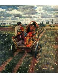 Постер DRABS A2 Богданов-Бельский Николай Петрович, Едут