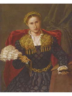 Постер DRABS A2 Лоренцо Лотто, Портрет Лауры да Пола, жены Фебо да Брешиа