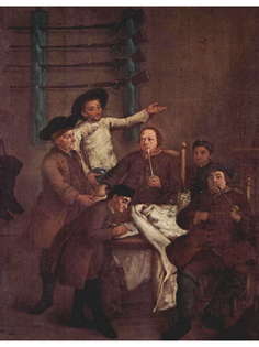 Постер DRABS A3 Пьетро Лонги, Цикл Охота на равнине. Жеребьевка