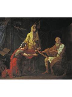 Постер DRABS A2 Иванов Д.И. Марфа Посадница вручение меча Ратмира новгородцев Мирославу