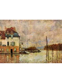 Постер DRABS A2 Сислей, Альфред, Половодье в Пор-Марли