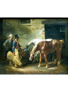 Постер DRABS A2 Жерико, Теодор, Две почтовые лошади