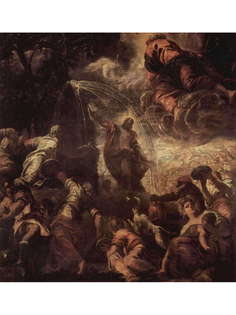 Постер DRABS A2 Тинторетто, Моисей высекает воду из скалы